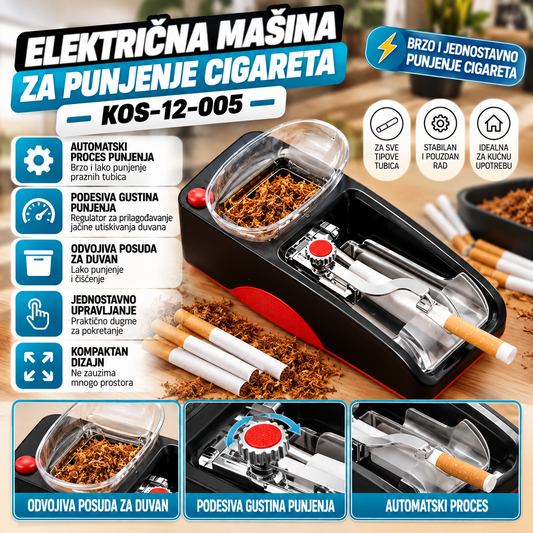 Električna Mašina za Punjenje Cigareta