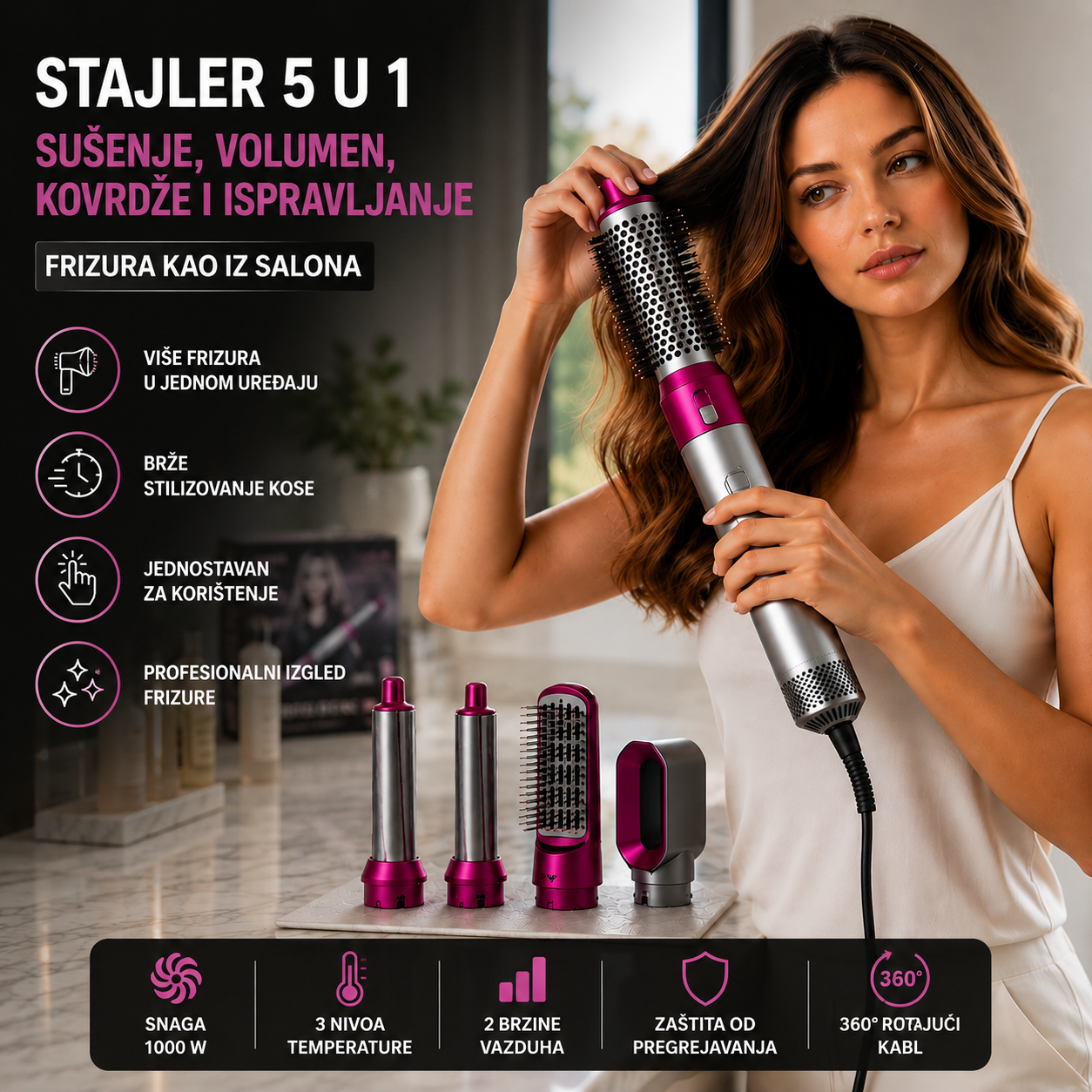 5u1 Stajler za Kosu – Frizura Kao iz Salona