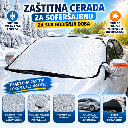 Zaštita za šoferšajbnu i retrovizore, Zaštita za šoferku od sunca, mraza, kiše i snega