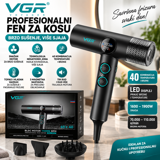 Profesionalni Fen za Kosu VGR V-401