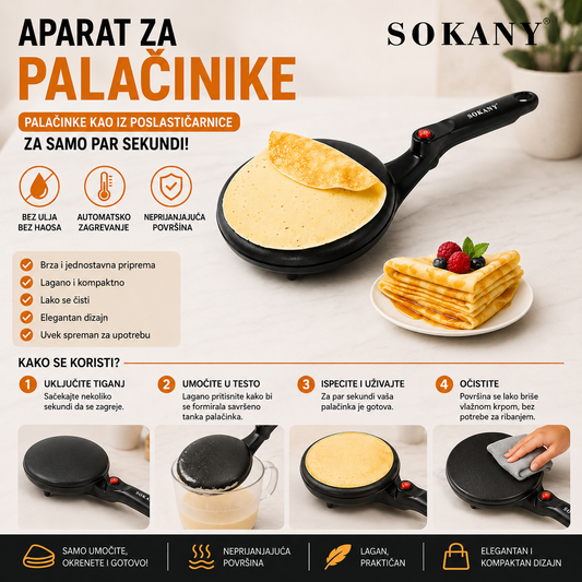 Električni Tiganj za Palačinke