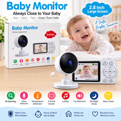 Baby Monitor – Kamera za Nadzor Bebe sa Ekranom 2.8”