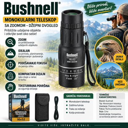 Bushnell Monokularni Teleskop sa Zoomom – Džepni Dvogled