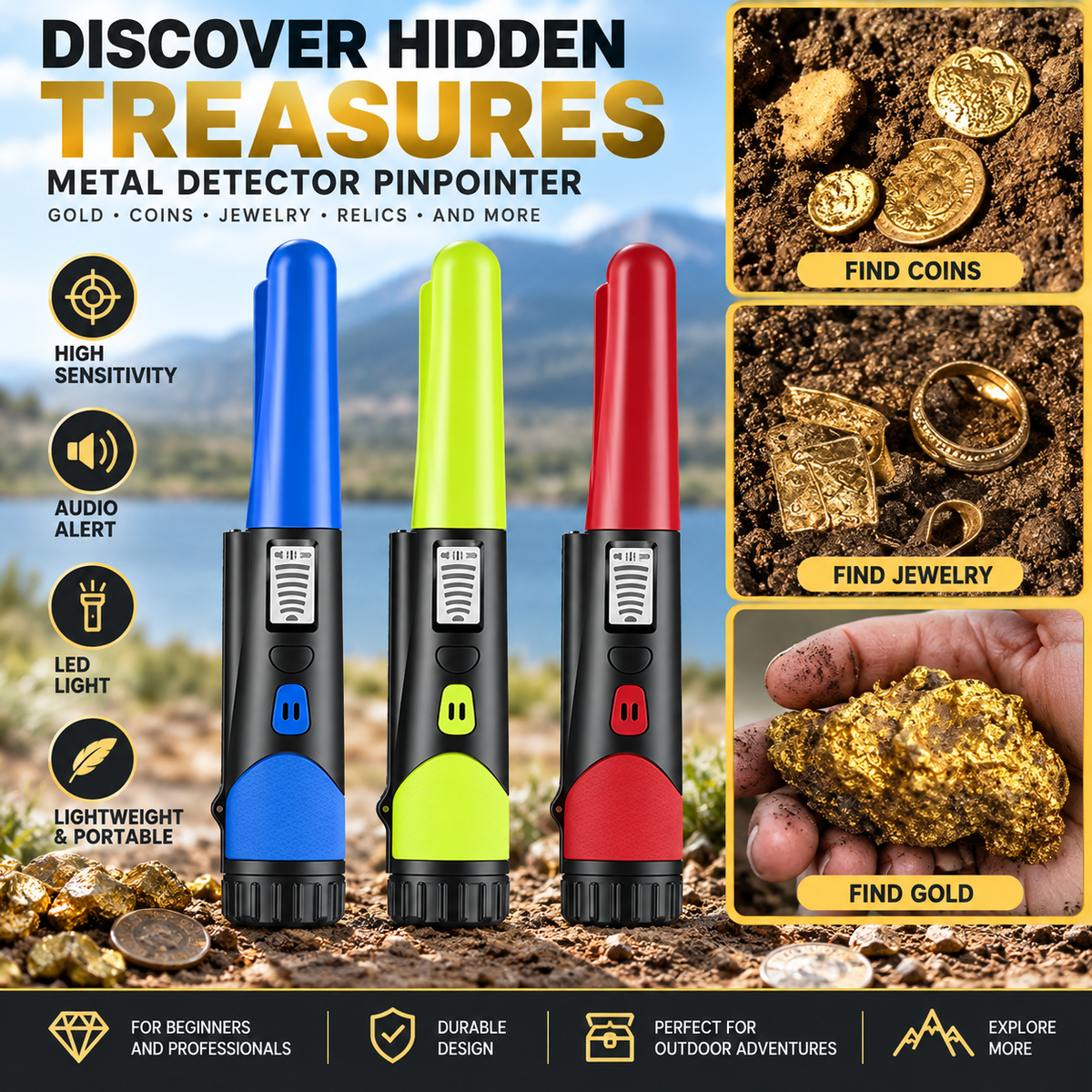 Ručni Detektor Metala i Zlata – Pinpointer