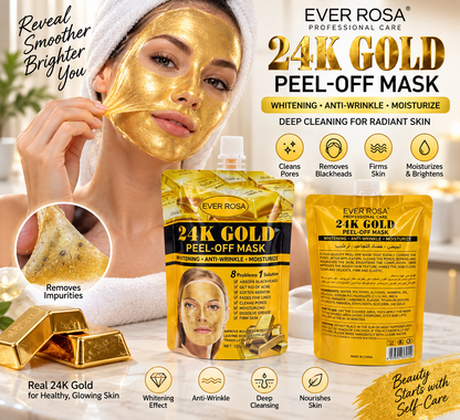 24K Gold Peel-Off Maska za Lice 1+1 gratis