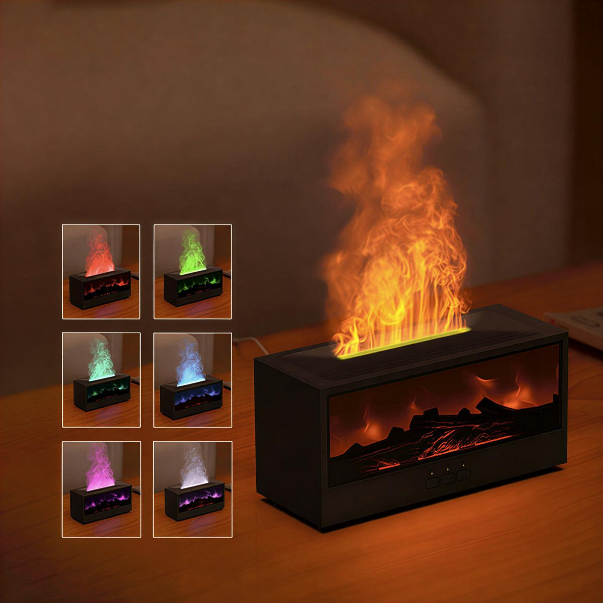 Aroma Difuzer sa Efektom Kamina i LED Plamenom