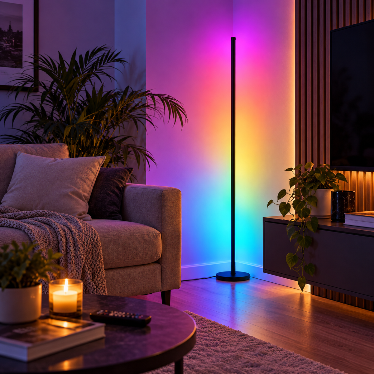 RGB Podna LED Lampa za Ambijentalno Osvetljenje