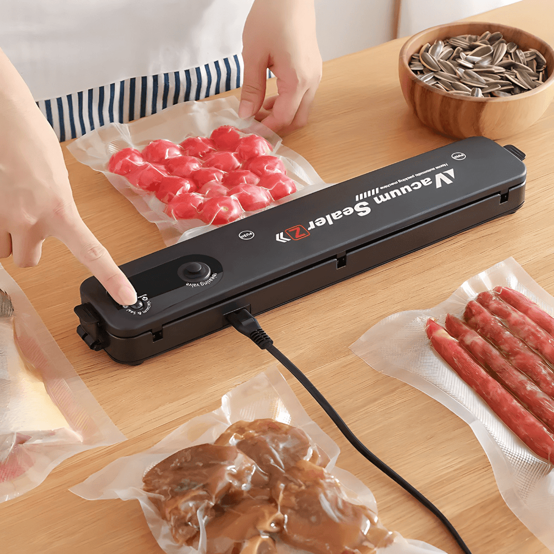 Mašina za vakumiranje hrane + 10 kesa gratis