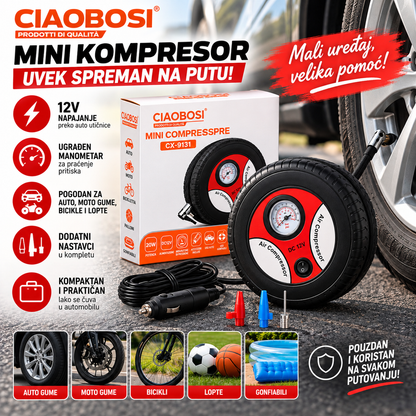 Mini Kompresor za Gume 12V
