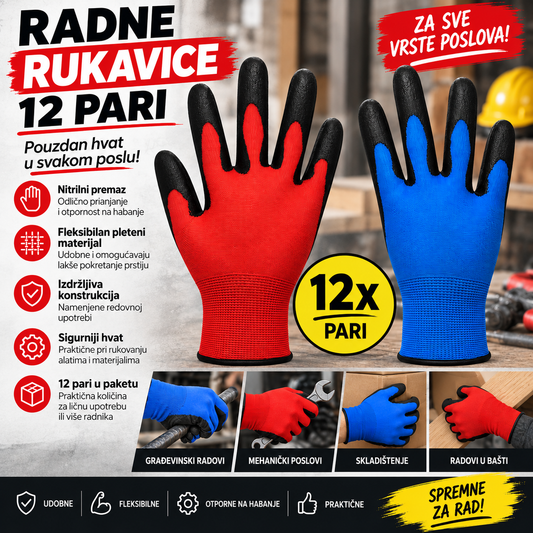Radne rukavice-12 pari