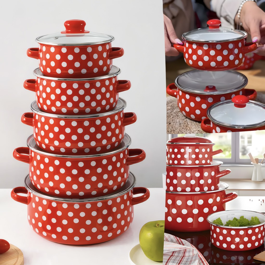 SET RETRO ŠERPI - 5 KOMADA