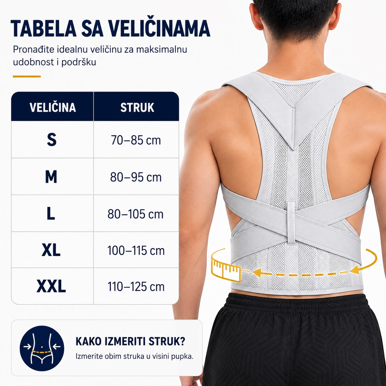 Korektor za Pravilno Držanje Leđa i Ramena