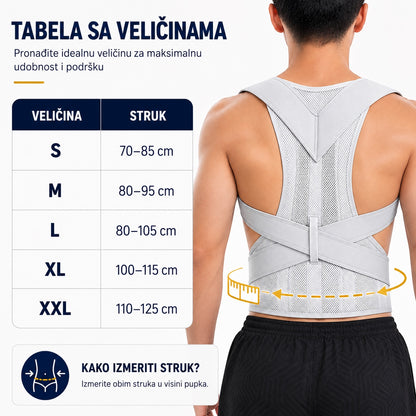 Korektor za Pravilno Držanje Leđa i Ramena